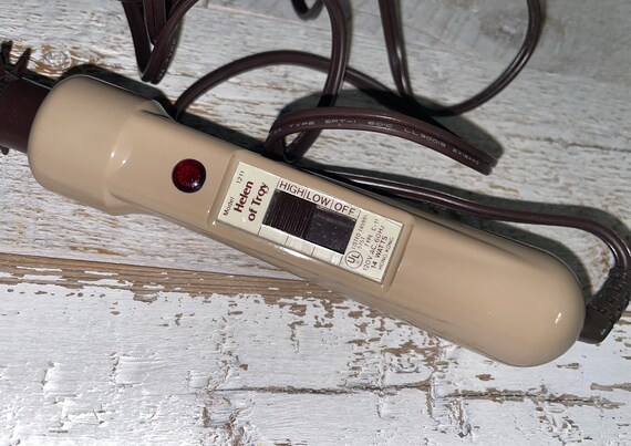 Vintage 80s Helen of Troy Wonderwand Brush Curler Curling Iron Etsy