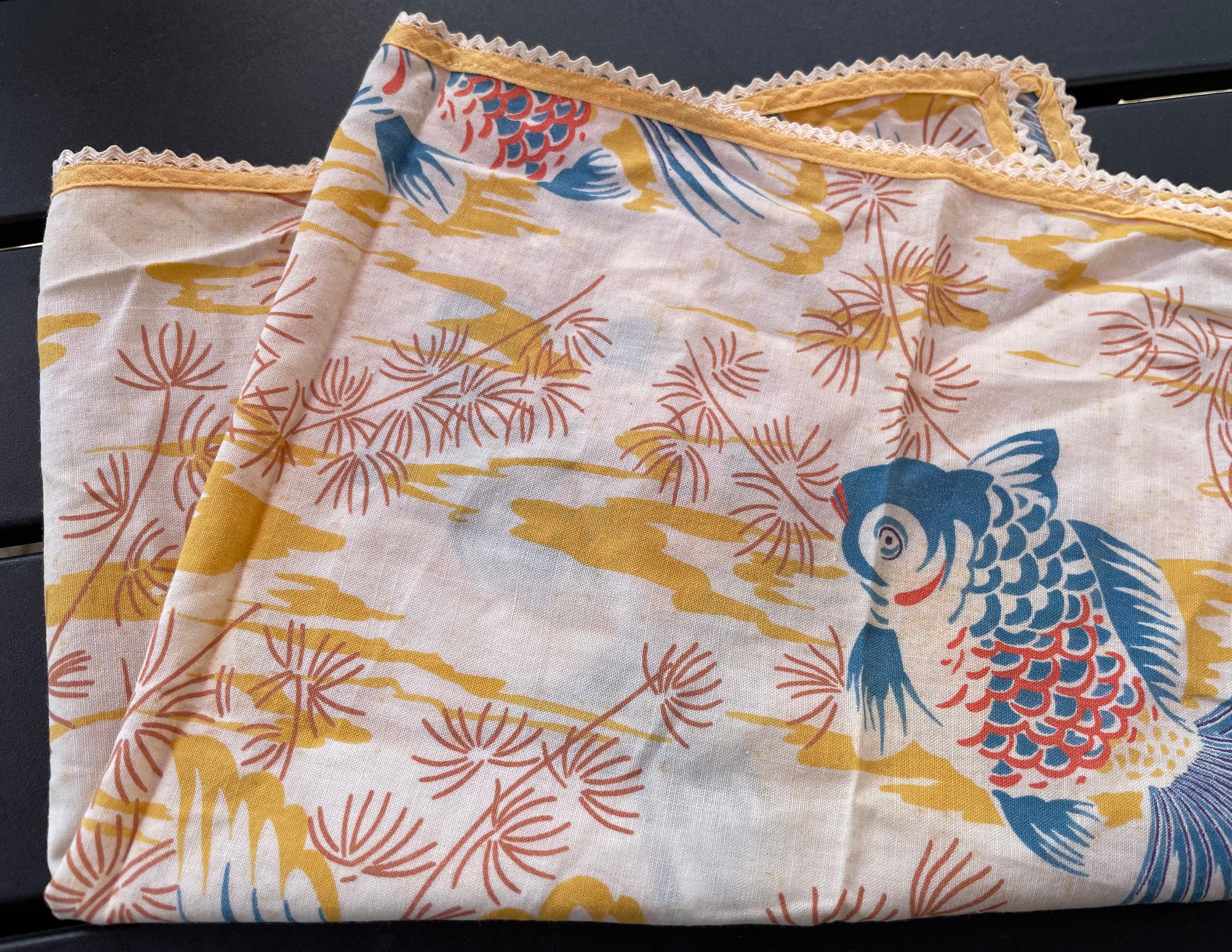 Asian Japanese Koi Fish Painting Hand Towel Bath Bathroom Shower Towels