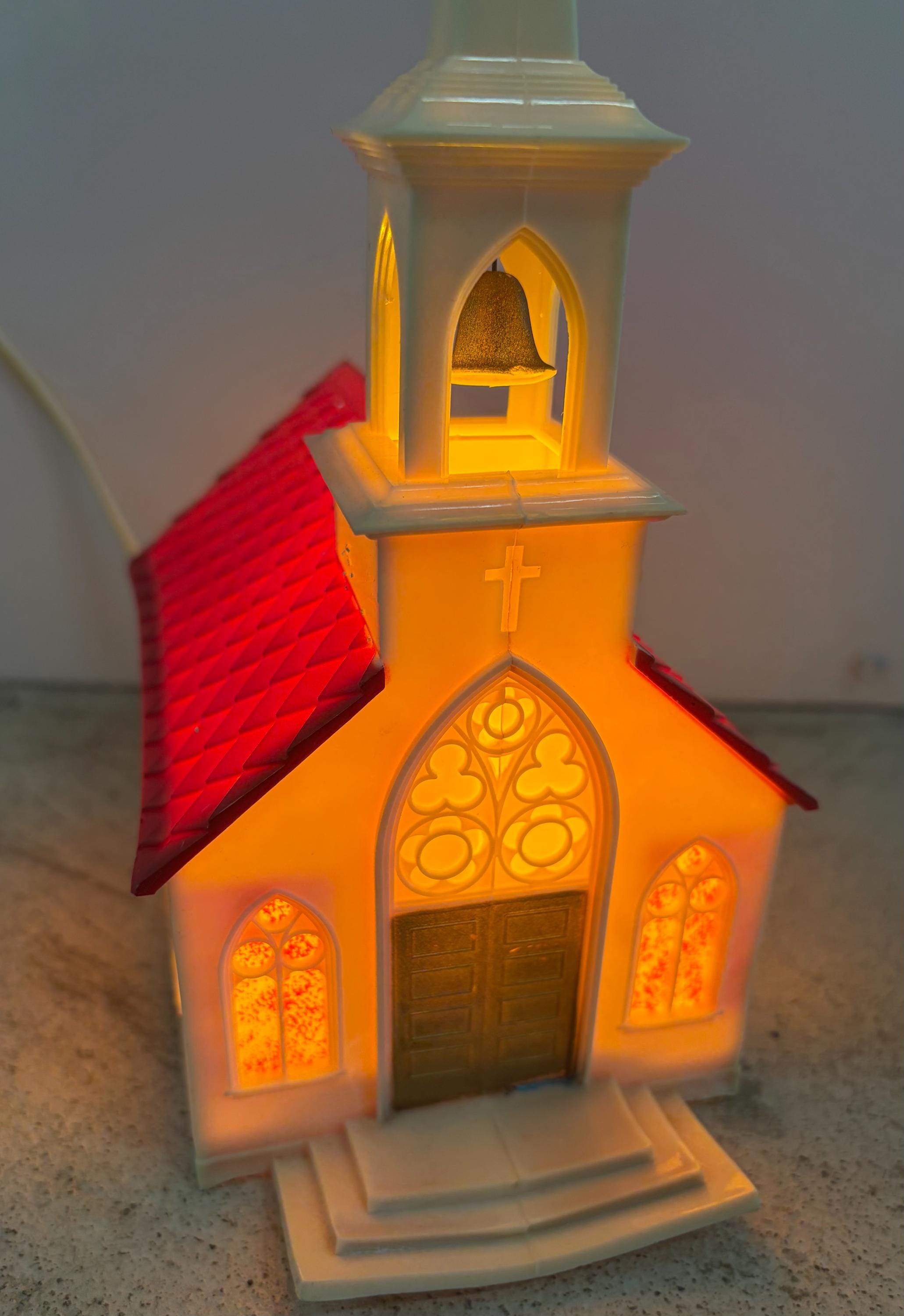 Plastic Light up Church - Etsy