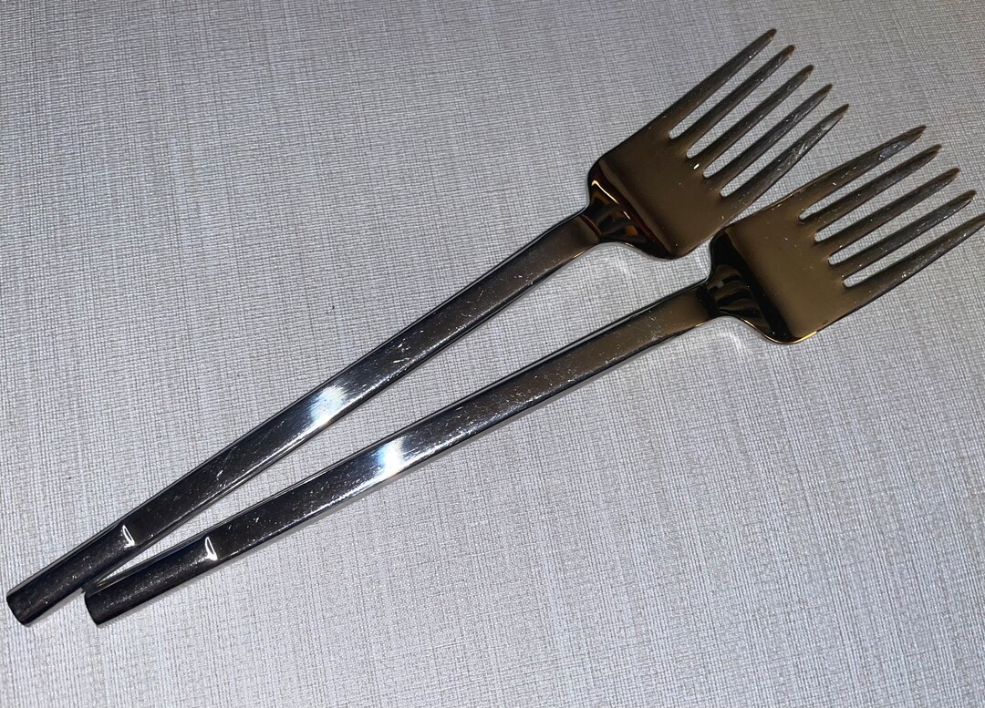 Vintage MOD Gottinghen Made in Italy Stainless Steel Relish Fork LOT of
