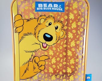 Vintage 2000 Jim Henson Bear in the Big Blue House rolkoffer voor kinderen