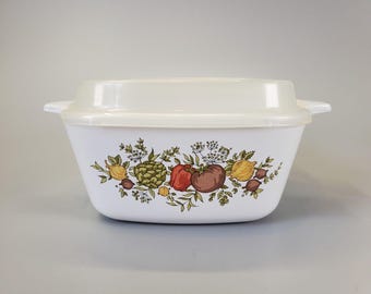 Vintage Corning Ware Spice of Life P-43-B 2,75 kop braadpan met deksel