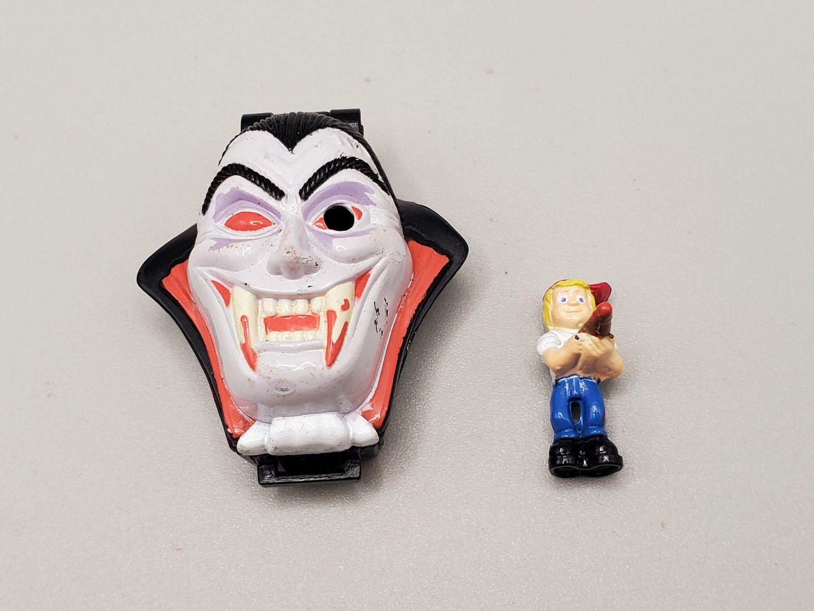 彫刻・オブジェ vintage mini mask 3set Vintage 1993 Mighty Max Shrunken Heads Vampyre Compact Playset W