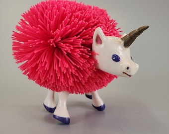 Vintage 1992 OddzOn Unicorn Koosh Critters