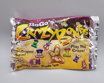 Vintage Sealed Original Series 1 GoGo's Crazy Bones Booster Pack