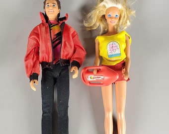 Lalki Barbie i Ken z serialu Baywatch z 1994 roku