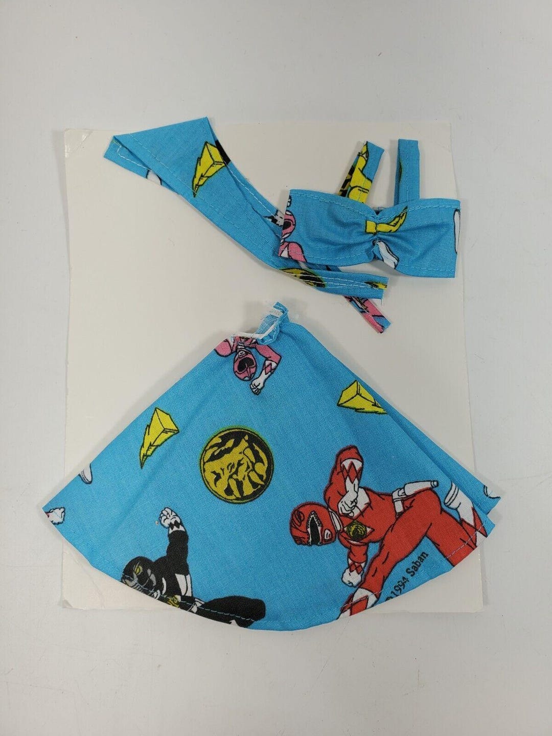 Vintage Handmade Barbie Skirt, Bikini Top, Headscarf: 1994 Power ...
