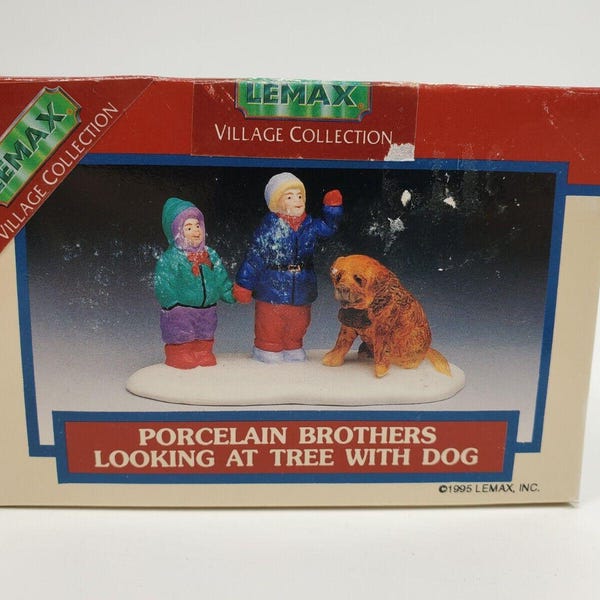 Lemax Christmas Pooch - Figurines De Noël, Lot De 5, 4 X 10 X 4 Cm, Pour Village De Noël Miniature