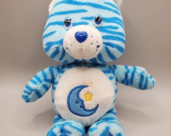 2005 9-calowy pluszowy miś Care Bears Bedtime Bear, edycja specjalna, dżungla, paski zebry