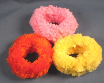 Mod Color Fur Stoles for Fashion Dolls - Pink, Yellow and Orange