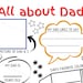 All About My Dad Fill in the Blank Printable for Father's Day, DIY ...