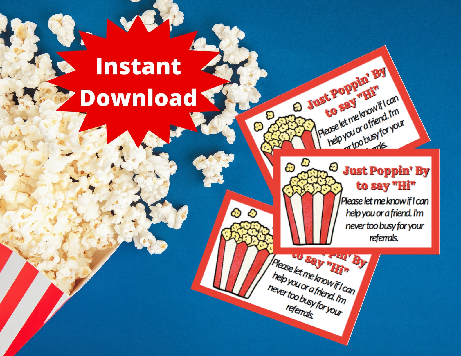 Popcorn Pop By, Real Estate Pop Bys, Real Estate Marketing, Thank You
