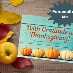 Business Thanksgiving Cards, Real Estate Thanksgiving Cards, Business ...