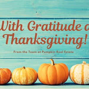 Business Thanksgiving Cards, Real Estate Thanksgiving Cards, Business ...