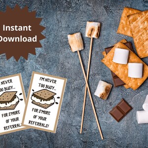 S'MORES ポップ by タグ、夏の不動産ポップ by 印刷可能なタグ、不動産マーケティング サンキュー タグ 即時ダウンロード、クライアントへの感謝