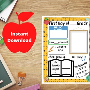Back to School All About Me, Back to School Printable, School Activity ...