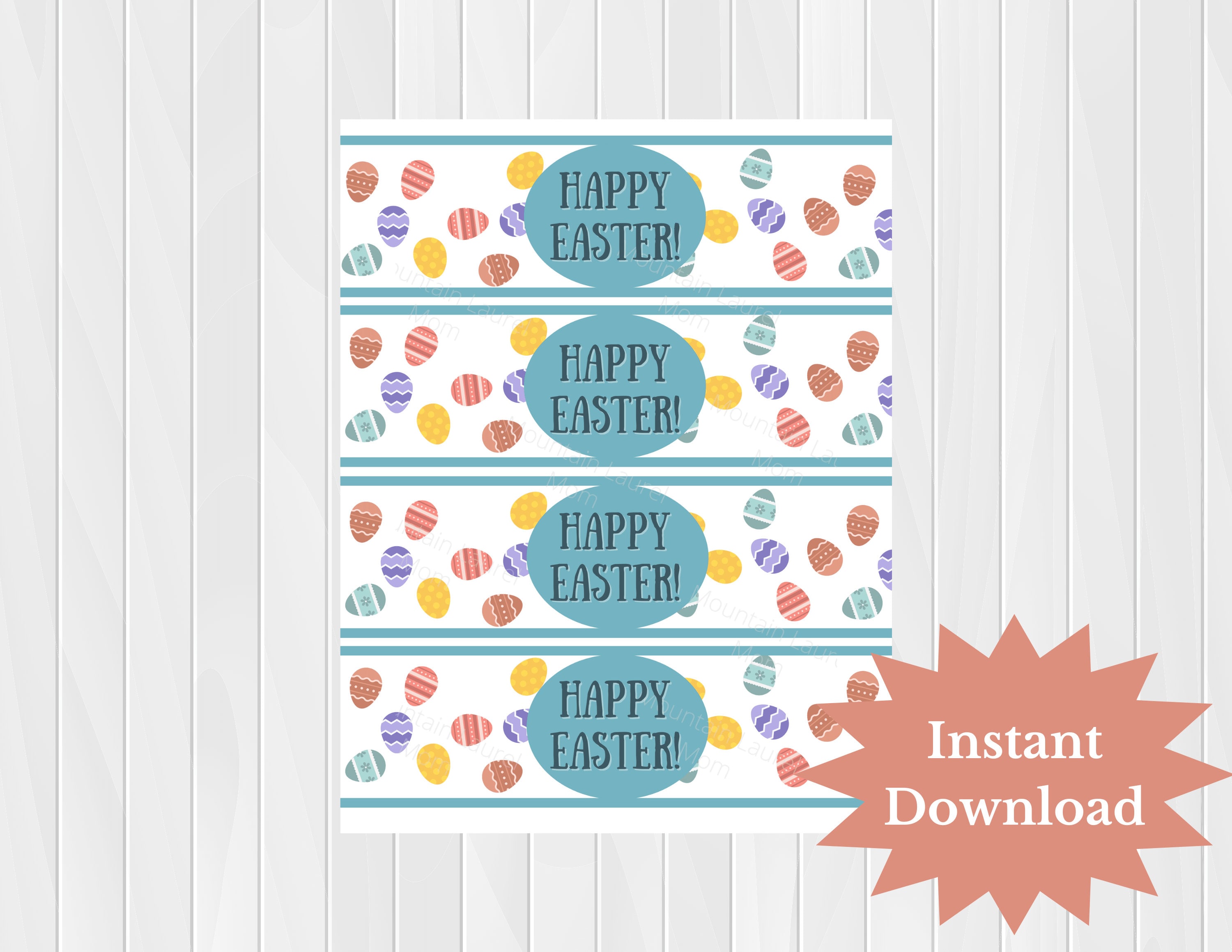 Easter Printable, Easter Water Bottle Labels, Easter Decoration, Easter ...