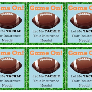 Lassen Sie uns Ihre Versicherungsanforderungen angehen, Football Pop by Tags, Real Estate Pop by, Printable Tag, Versicherung Marketing, super Bowl pop by