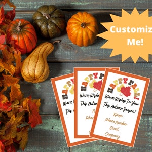 Customize Autumn Pop by Tags, Fall Real Estate Pop by Printable Tag Real Estate Marketing Thank You Tag CUSTOMIZABLE, client appreciation