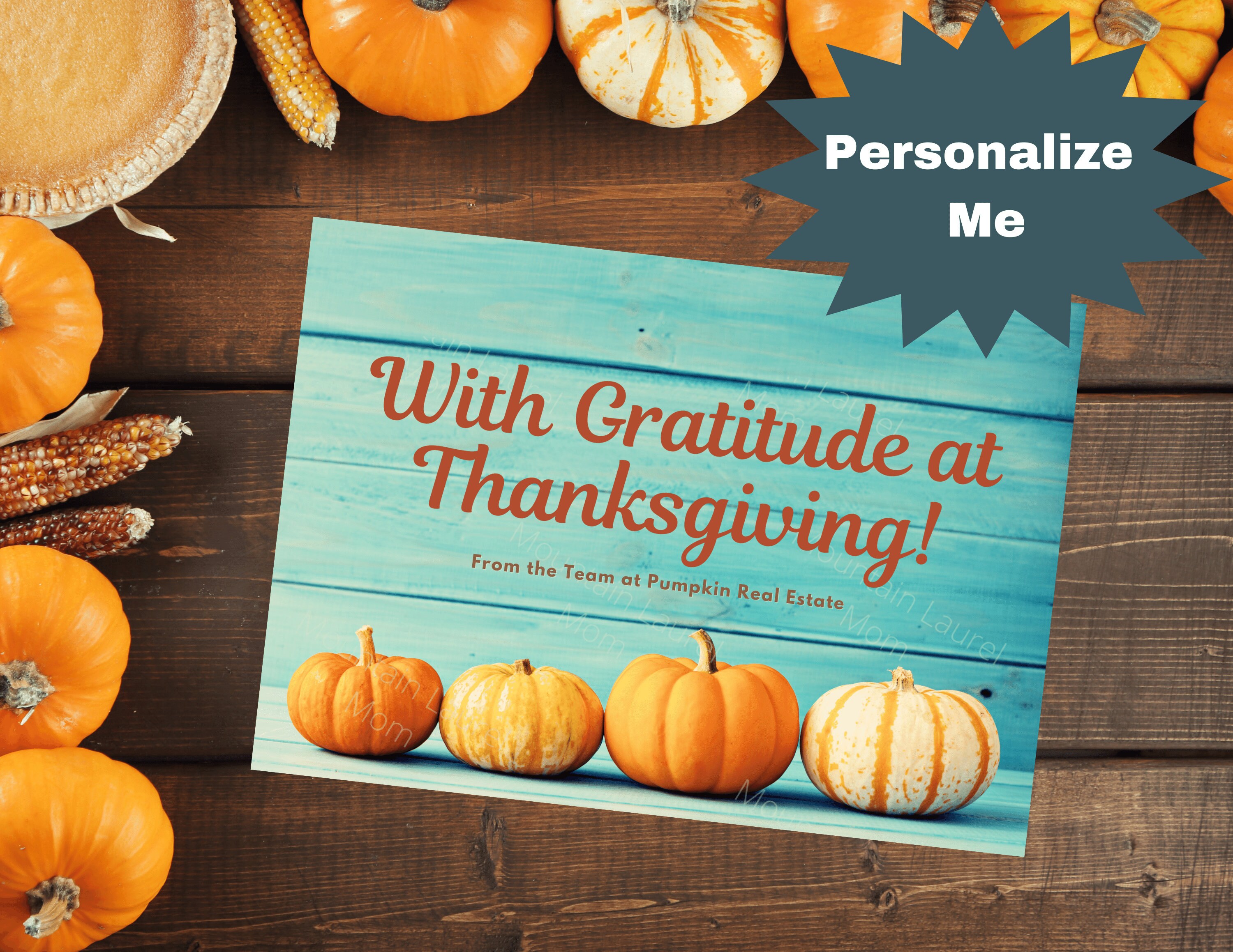 Business Thanksgiving Cards, Real Estate Thanksgiving Cards, Business ...
