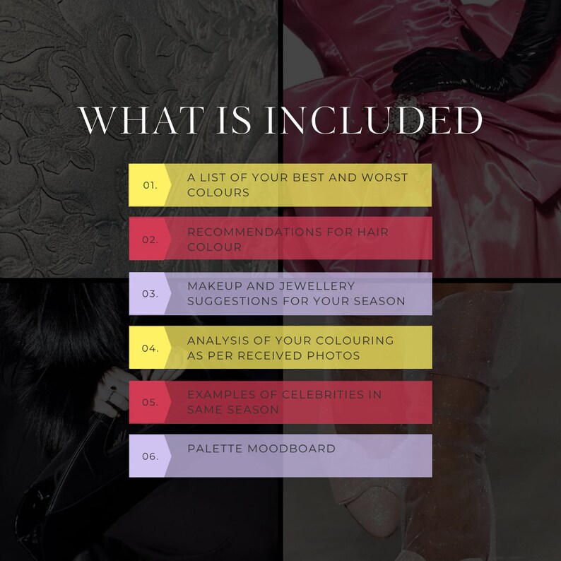 Custom Seasonal Color Analysis Personalized Seasonal Palette ...