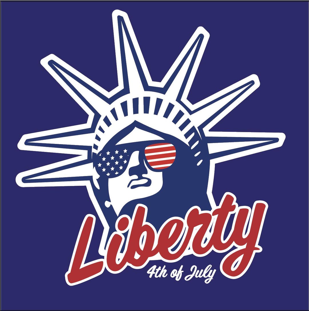 Fourth of July Lady Liberty T-shirt Design - Etsy