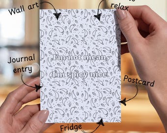 Descargas digitales de archivos de arte, postales imprimibles, ilustraciones de arte mural, decoración del hogar, libro para colorear