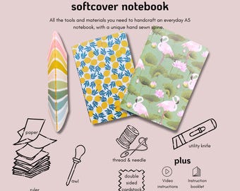 Kit de reliure DIY - cahier à couverture souple