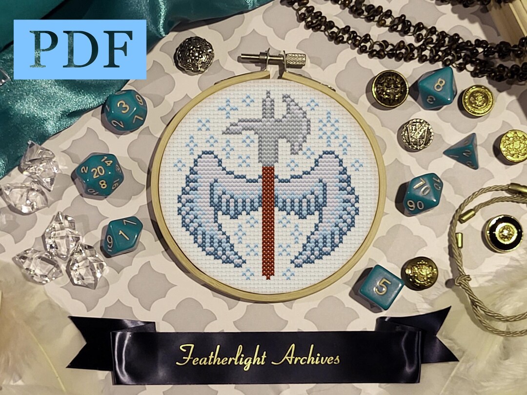 Halbred Pattern The Holy Halberd Cross Stitch Pattern - Etsy