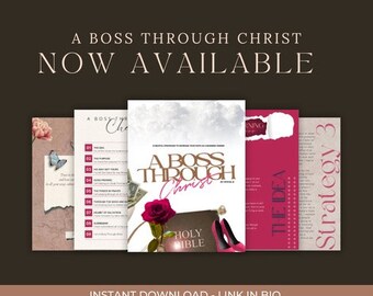A Boss Through Christ: A Young Woman’s Guide to Business success. Entrepreneur Ebook, Prayer, Devotional, PDF.