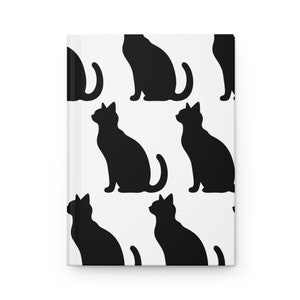 Carnet cartonné Chat noir mat