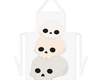 On My Mind Stacked Skulls Adult Apron (AOP)