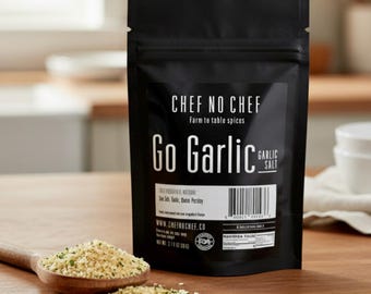Gourmet Garlic Salt Seasoning • All-Natural Spice Mix