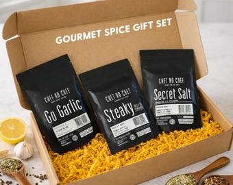 Set de regalo de especias • Caja de condimentos gourmet • Especias para parrilla de barbacoa • Kit de cocina para amantes de la comida • Regalo de cocina para el Día de la Madre • Regalo de inauguración de la casa
