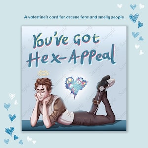 Digitaler Download: Viktor arcane 'You've Got Hex-Appeal' lustige Valentinskarte