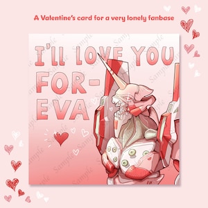 Digitaler Download: Valentinstagskarte 'I'll love you for-EVA'