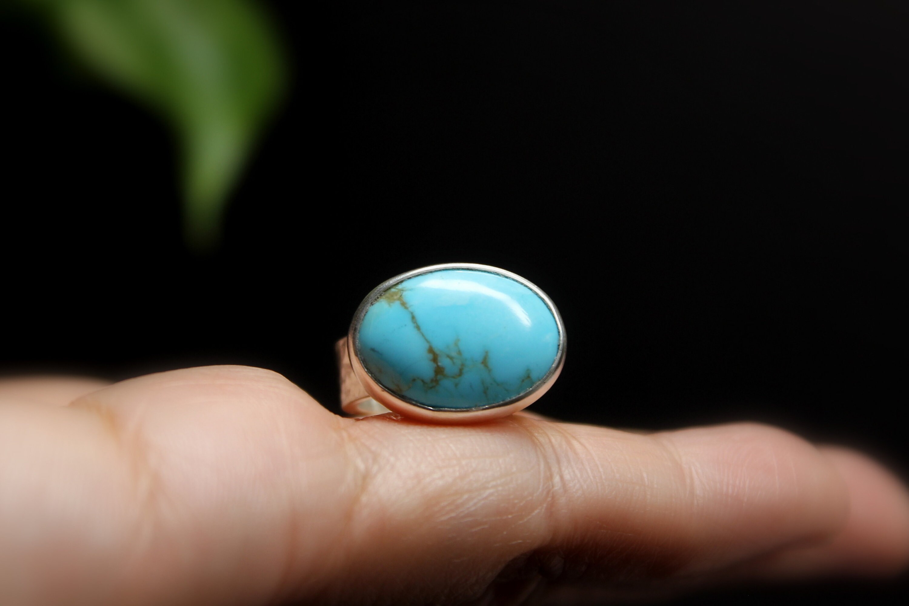 READY TO SHIP - Size 5.25 Oval Kingman Turquoise Sterling Silver Ring ...
