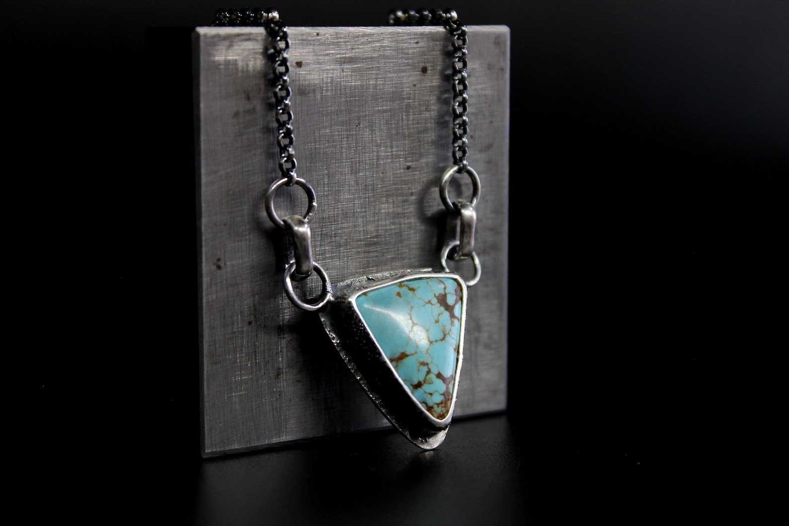 Number 8 Mine/8 Mine Turquoise Sterling Silver Necklace Etsy