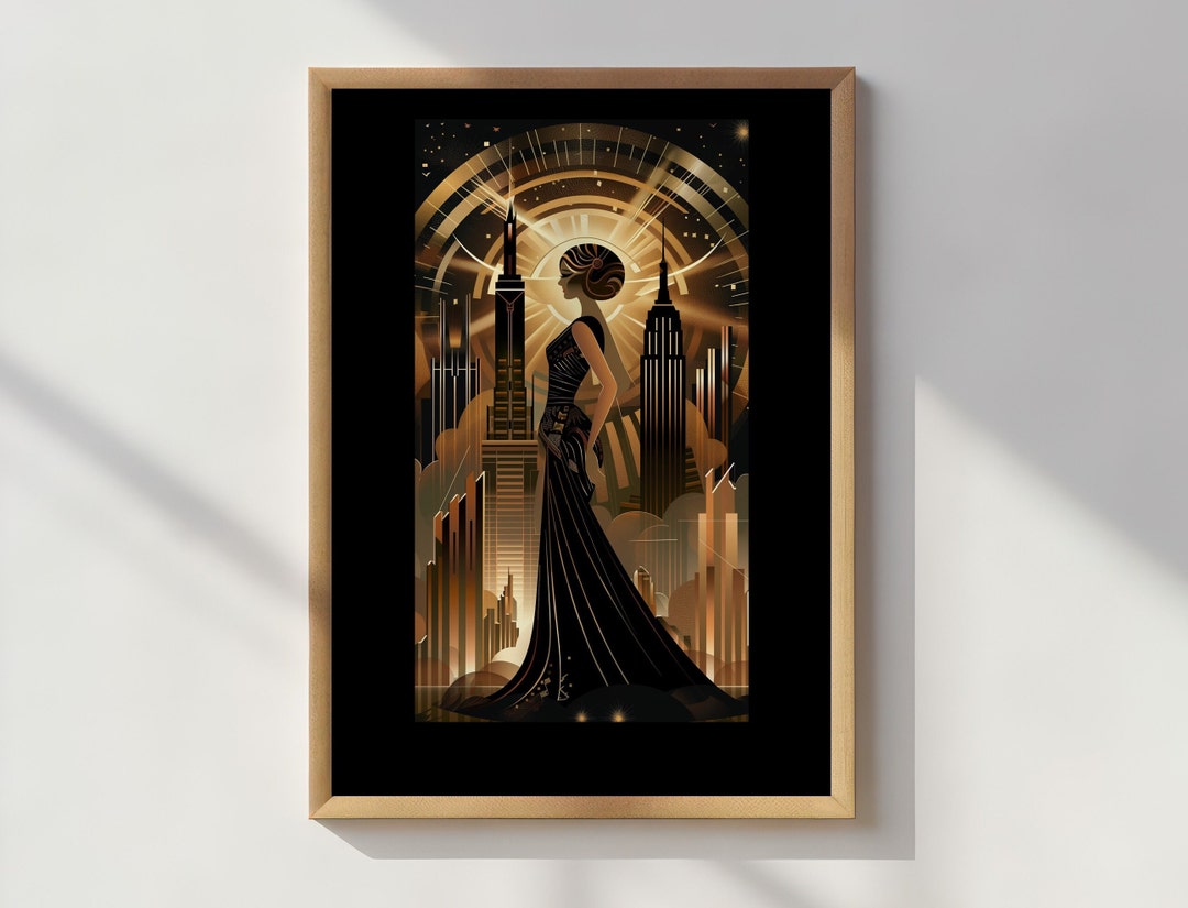 Art Deco Woman Poster: 1920s Style Print (digital Download) - Etsy