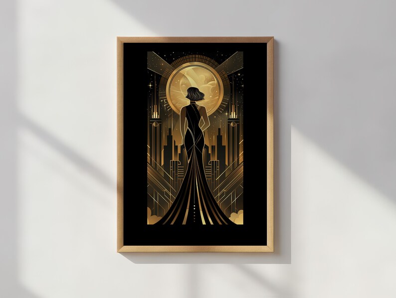Art Deco Woman Poster: 1920s Style Print (digital Download) - Etsy