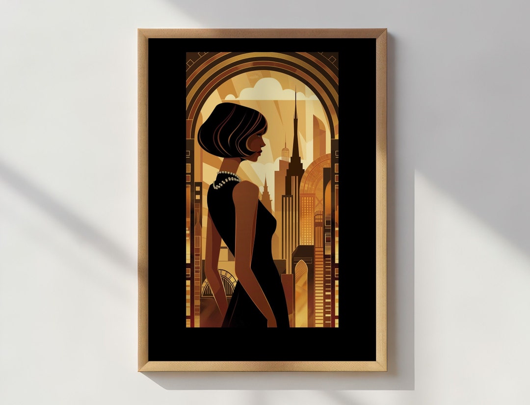 Art Deco Woman Poster: 1920s Style Print (digital Download) - Etsy