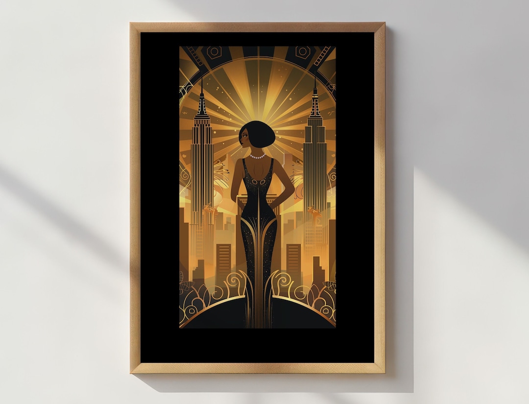 Art Deco Woman Poster: 1920s Style Print (digital Download) - Etsy