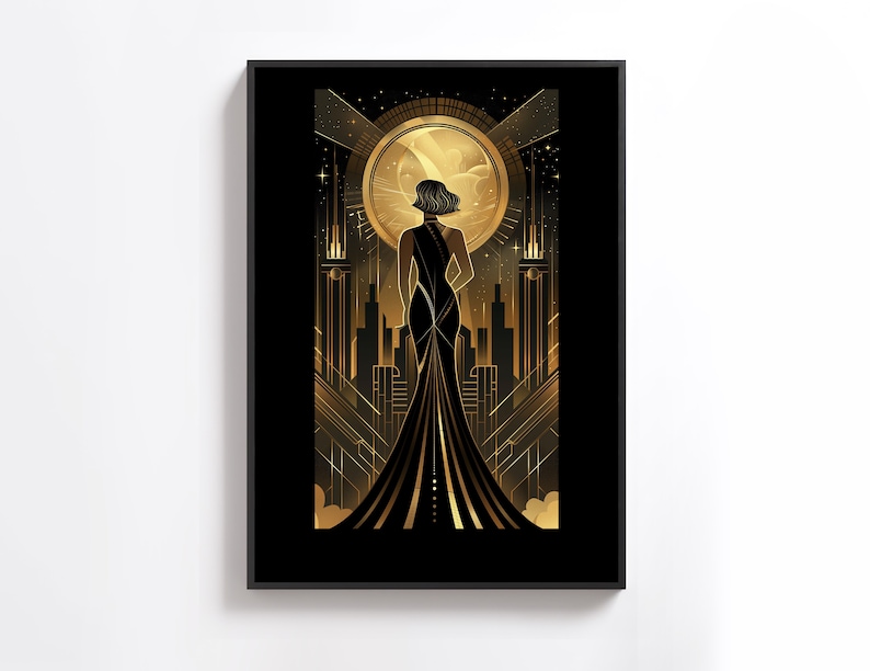 Art Deco Woman Poster: 1920s Style Print (digital Download) - Etsy