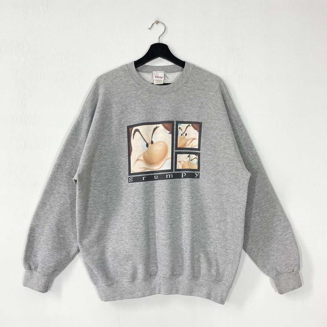 Vintage 90s Grumpy Sweatshirt Grumpy Crewneck Seven Dwarfs Sweater ...