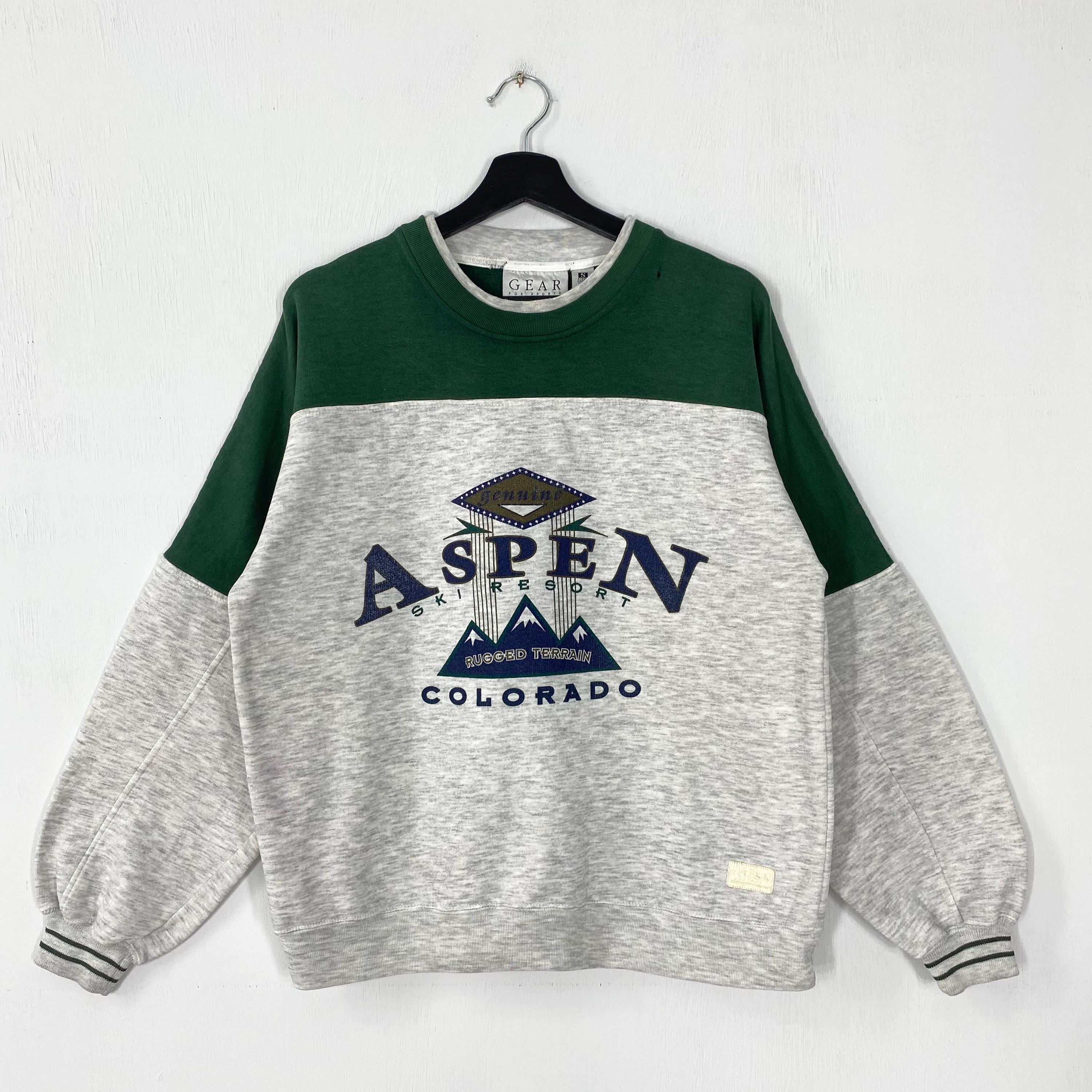 Vintage 90s Aspen Colorado Sweatshirt Idaho Ski Crewneck