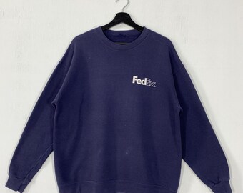 FRED FERRY★男女共用 Sweatshirt★追跡★関税/送料込み Vintage Fedex Sweatshirt Fedex Crewneck Fedex Express
