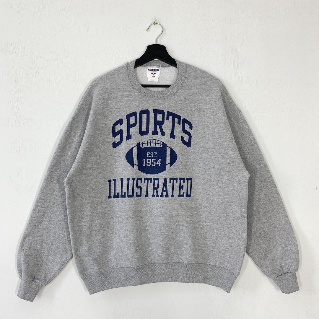 Sports Illustrated XXL トレーナー グレー Vintage Sports Illustrated Sweatshirt Crewneck Sports Magazine