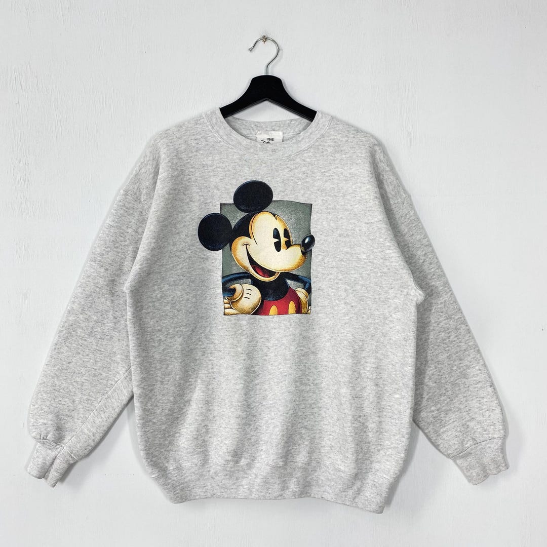 Vintage 90s Mickey Mouse Sweatshirt Crewneck Goofy Pluto Sweater
