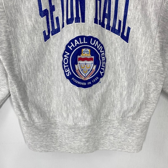 Vintage 90s Seton Hall University Sweatshirt Crew… - image 4