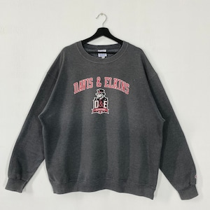 vintage Sweat-shirt Davis Elkins College Pull ras du cou avec logo imprimé Senators Davis Elkins Gris TG